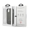 Guess GUHCP13SPSATLG iPhone 13 mini 5,4 srebrny/silver hardcase SaffianoTriangle Logo